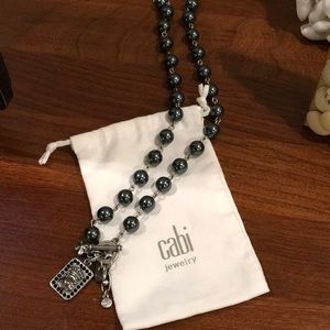 CAbi grey tone pearl necklace